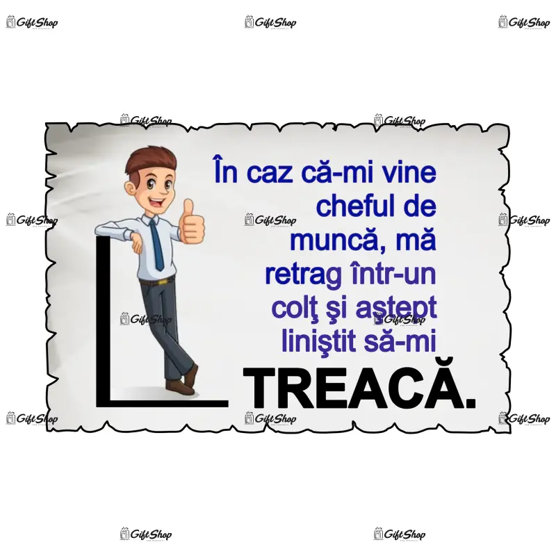 In caz ca-mi vine cheful de lucru..., magnet frigider mgs080